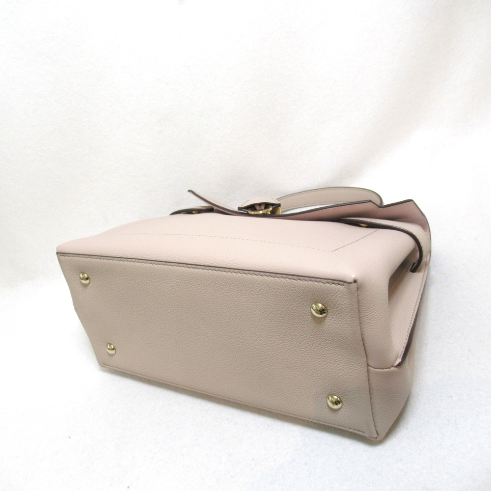 Louis Vuitton Taurillon Ever Bag Gray Leather 2-Way Me Shoulder MM Lock Women's